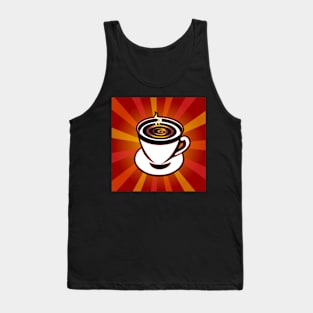 Hot Coffee Pop Art Tank Top